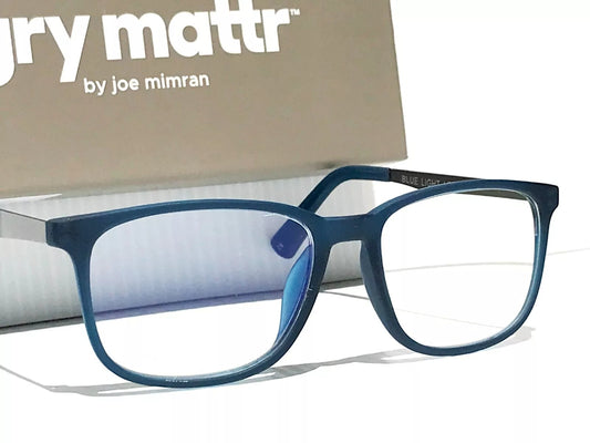 Gry Mattr DESIGNER READERS Slate Blue Frame WITTY Blue Light Blocking Eyewear