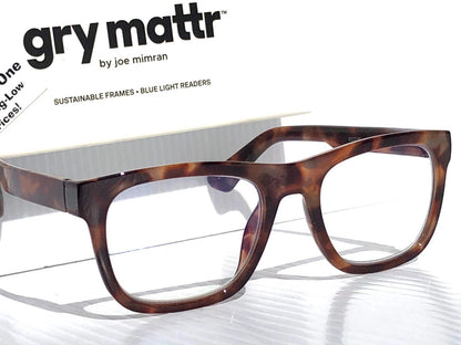 Gry Mattr DESIGNER READERS Tortoise Frame SOCIABLE Blue Light Blocking Eyewear