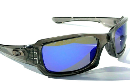 Oakley FIVES Squared in Grey Smoke Frames POLARIZED Galaxy Blue Lens Sunglass oo9238-04 - Two-Lens Bundle!