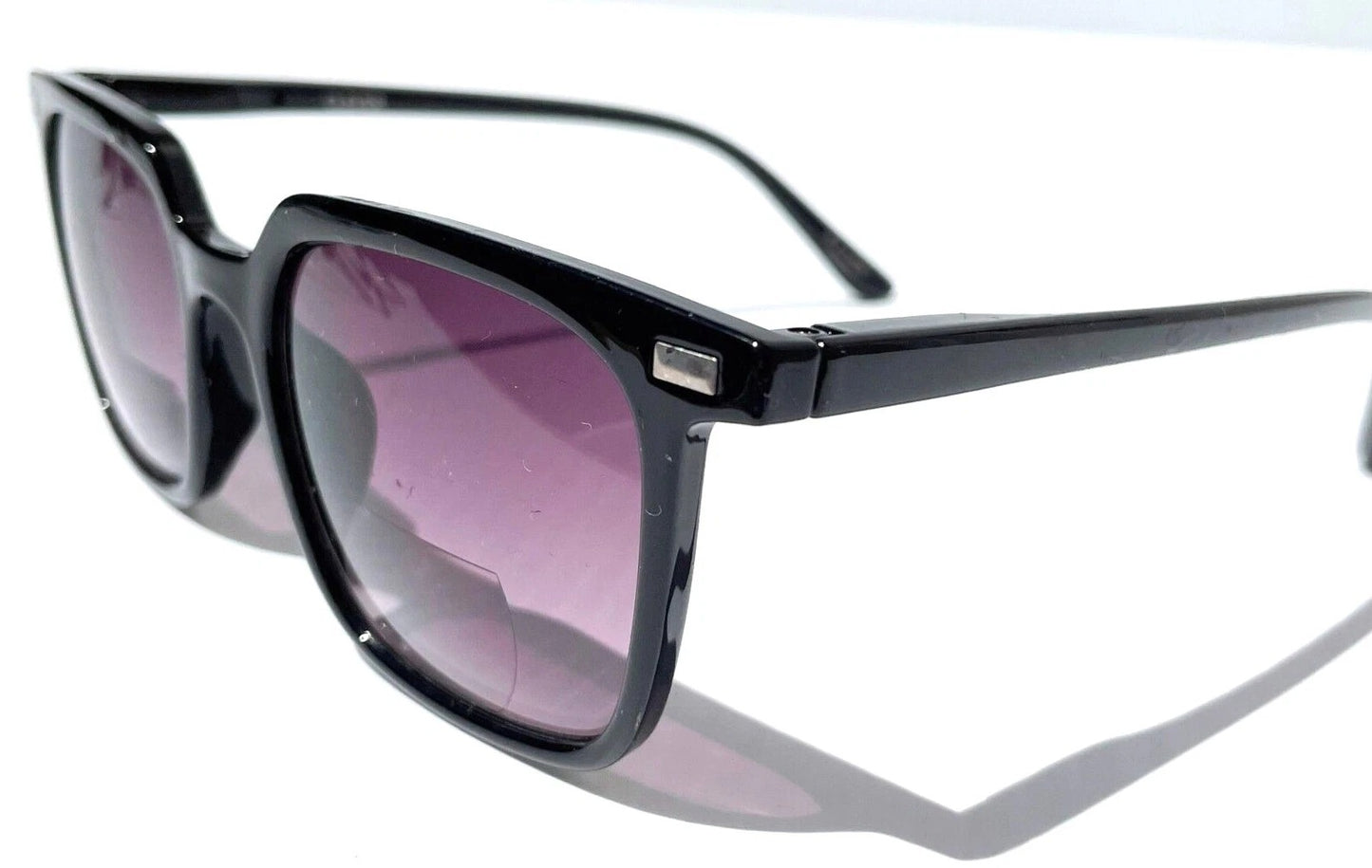 Gry Mattr DESIGNER SUN READERS CLEVER Shiny Black Bifocal Sunglass