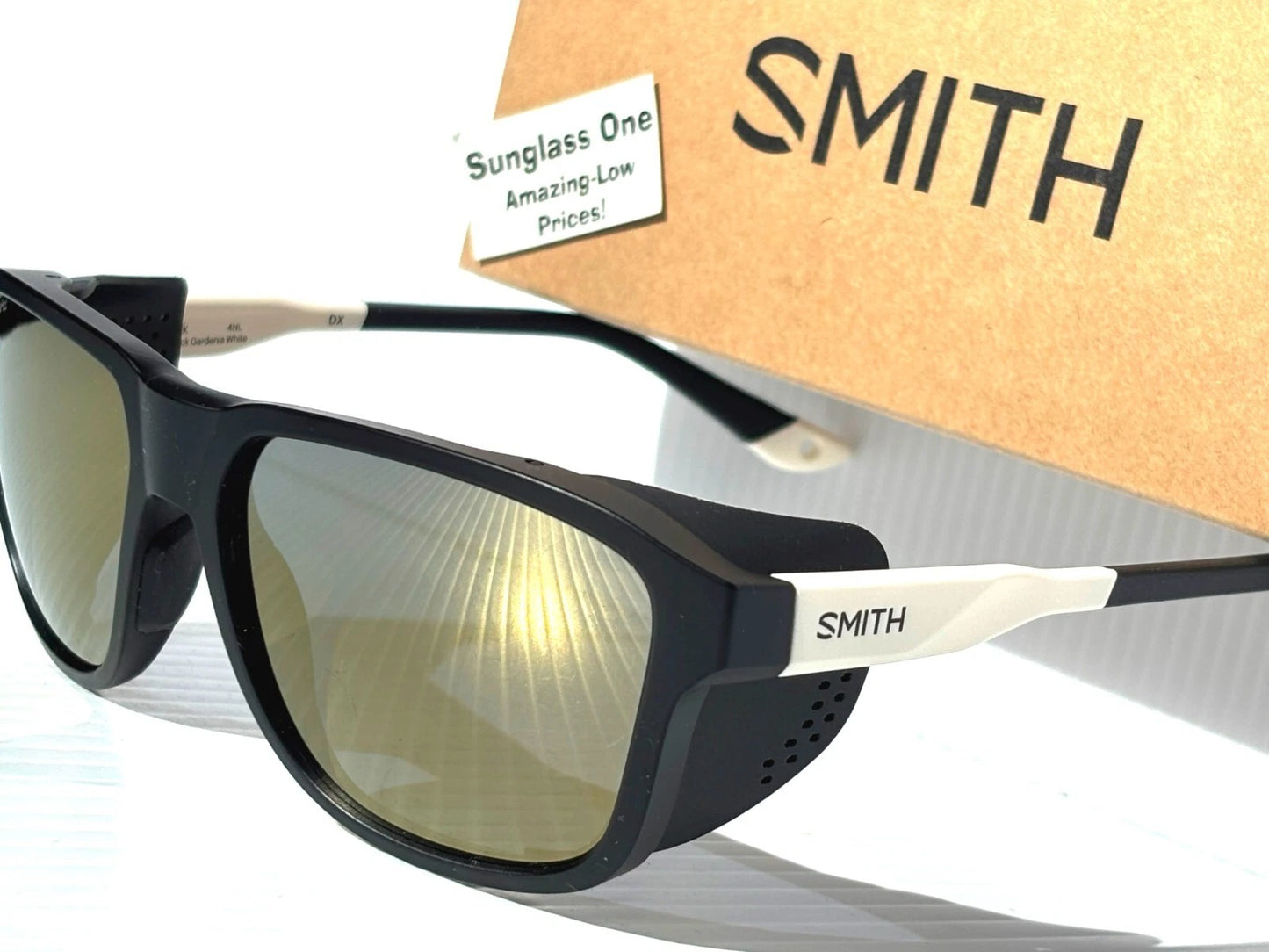 Smith Optics EMBARK North Face Black & White POLARIZED Gold Mirror Lens Sunglass TNF