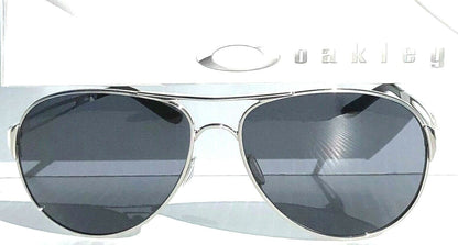 Oakley CAVEAT in Silver Frame with POLARIZED Galaxy Black Lens Sunglasses oo4054 - Two-Lens Bundle!