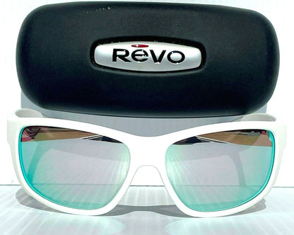 REVO BASELINER White POLARIZED Stealth Chrome Mirrored Lens Sunglass RE 1006 09 ST