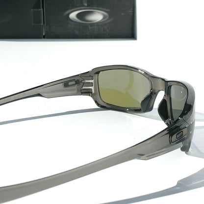 Oakley FIVES Squared in Grey Smoke Frames POLARIZED Galaxy Blue Lens Sunglass oo9238-04 - Two-Lens Bundle!