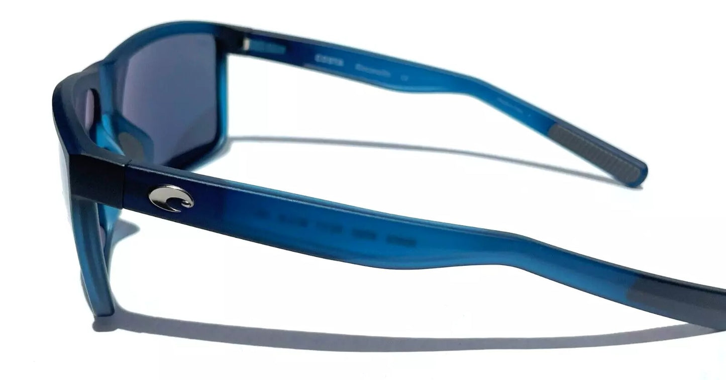 Costa Del Mar RINCONCITO Matte Atlantic Blue POLARIZED Grey Mirror 580P Lens Sunglass RIC 177