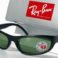 Ray Ban Sports Wrap Matte Black Frame POLARIZED Green Lens Sunglass RB 4033 601S