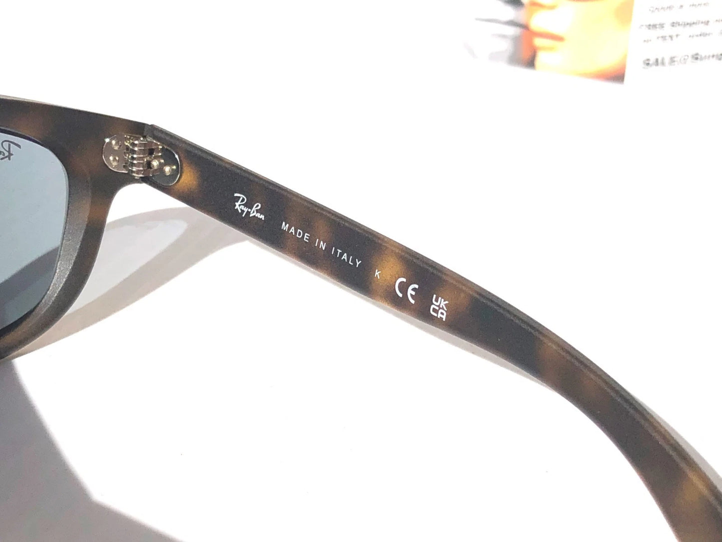 Ray Ban BALORAMA Matte Havana Frame Dark Blue Lens Sunglass RB 4089 894/56