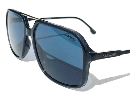 CARRERA Polished Grey Smoke Frame Blue Lens Sunglass 229/S PJPKU