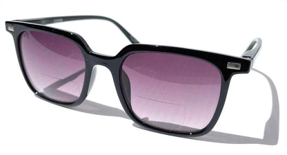 Gry Mattr DESIGNER SUN READERS CLEVER Shiny Black Bifocal Sunglass