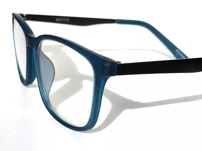 Gry Mattr DESIGNER READERS Slate Blue Frame WITTY Blue Light Blocking Eyewear