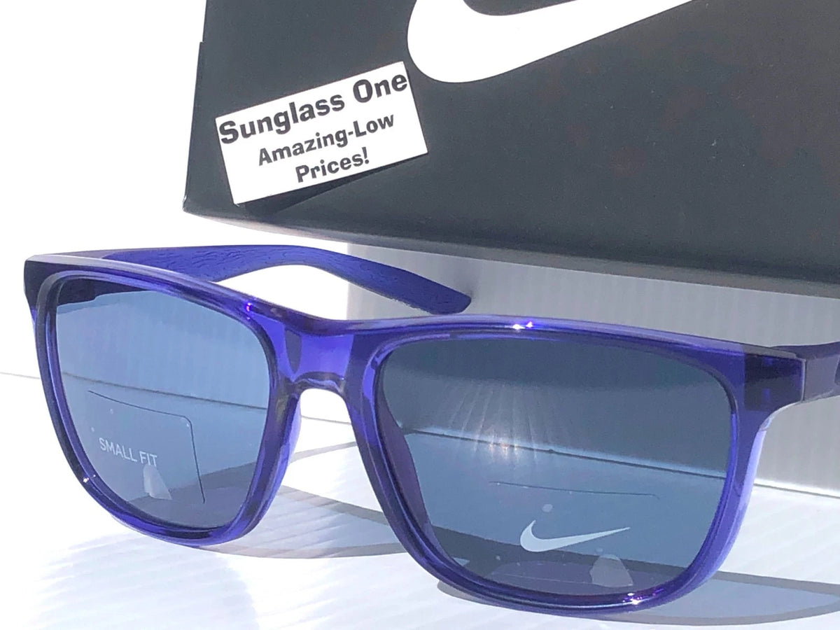 NIKE FLIP ASCENT Lapis Blue Frame Blue Lens Small Fit Sunglass DJ9930 430