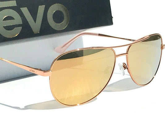REVO RELAY S Rose Gold POLARIZED Champagne Lens Sunglass RE 1014 14 CH