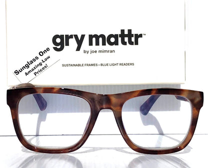Gry Mattr DESIGNER READERS Tortoise Frame SOCIABLE Blue Light Blocking Eyewear