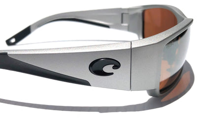 Costa Del Mar CORBINA PRO Silver Metallic POLARIZED Copper 580G GLASS Lens Sunglass 9109-08
