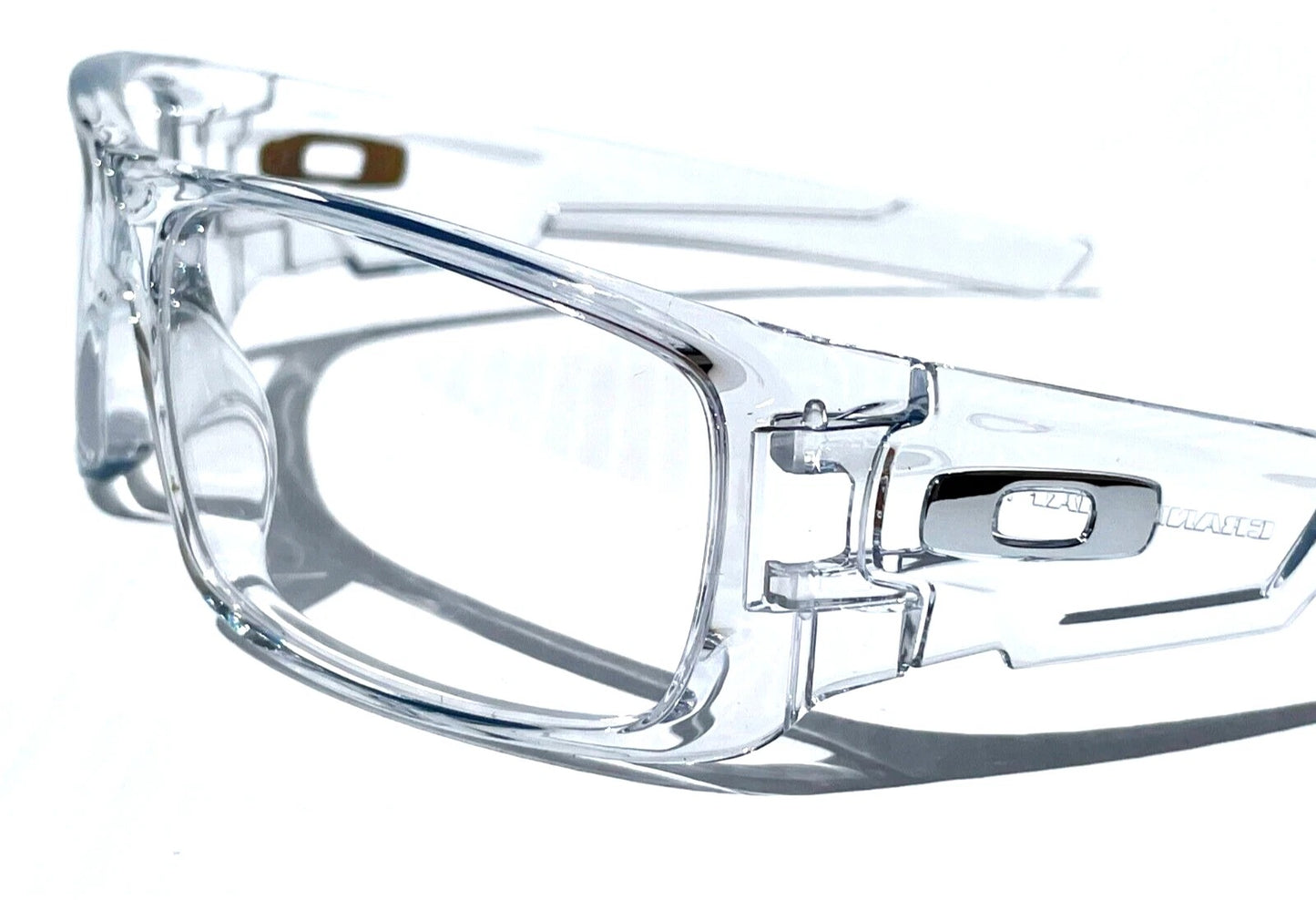 Oakley CRANKSHAFT Shiny Clear Frame Non-Polarized Galaxy HD Clear Iridium Lens Sunglass 9239-04 - Two-Lens Bundle!