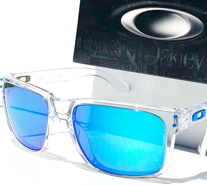 Oakley HOLBROOK XL in Clear Frame with POLARIZED PRIZM Sapphire Blue Lens Sunglass oo9417-07