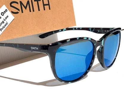Smith Optics LAKE SHASTA Sky Tortoise ChromaPop POLARIZED Blue Mirror Lens Sunglass