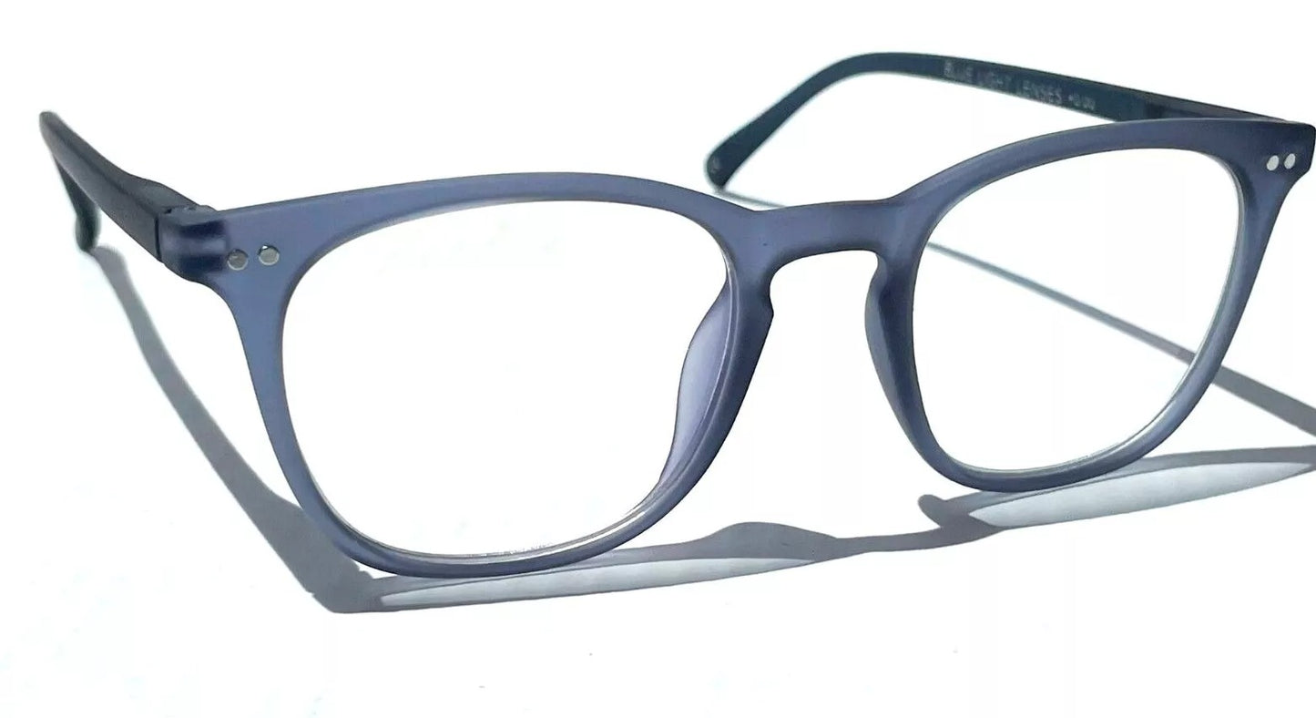 Gry Mattr DESIGNER READERS Matte Slate Blue SUAVE Blue Light Blocking Eyewear