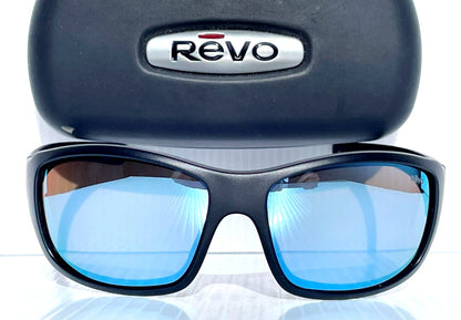REVO MAVERICK Matte Black SuperFlex POLARIZED Blue Lens Sunglass RE 1098N 01 BL