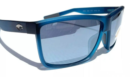 Costa Del Mar RINCONCITO Matte Atlantic Blue POLARIZED Grey Mirror 580P Lens Sunglass RIC 177