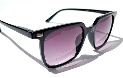 Gry Mattr DESIGNER SUN READERS CLEVER Shiny Black Bifocal Sunglass