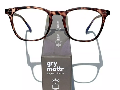 Gry Mattr DESIGNER READERS Matte Tortoise SUAVE Blue Light Blocking Eyewear