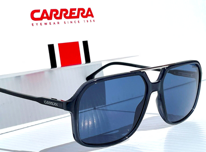 CARRERA Polished Grey Smoke Frame Blue Lens Sunglass 229/S PJPKU