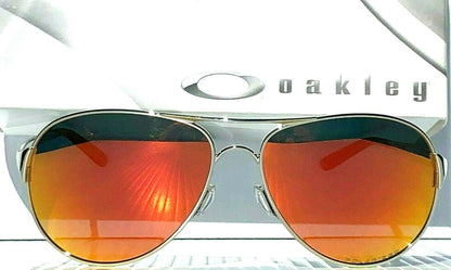 Oakley CAVEAT in Silver Frame with POLARIZED Galaxy Ruby Lens Sunglasses oo4054 - Two-Lens Bundle!