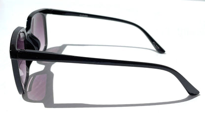 Gry Mattr DESIGNER SUN READERS CLEVER Shiny Black Bifocal Sunglass