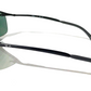 Ray Ban Polished Black Semi-Rimless Frames Dark Green Lens Sunglass RB 3183 006/71
