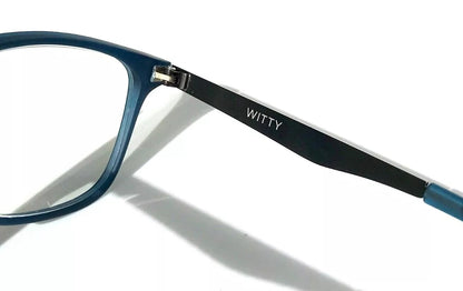 Gry Mattr DESIGNER READERS Slate Blue Frame WITTY Blue Light Blocking Eyewear