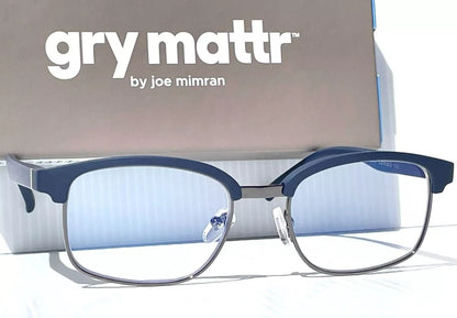 Gry Mattr DESIGNER READERS Matte Blue Frame CONFIDENT Blue Light Blocking Eyewear