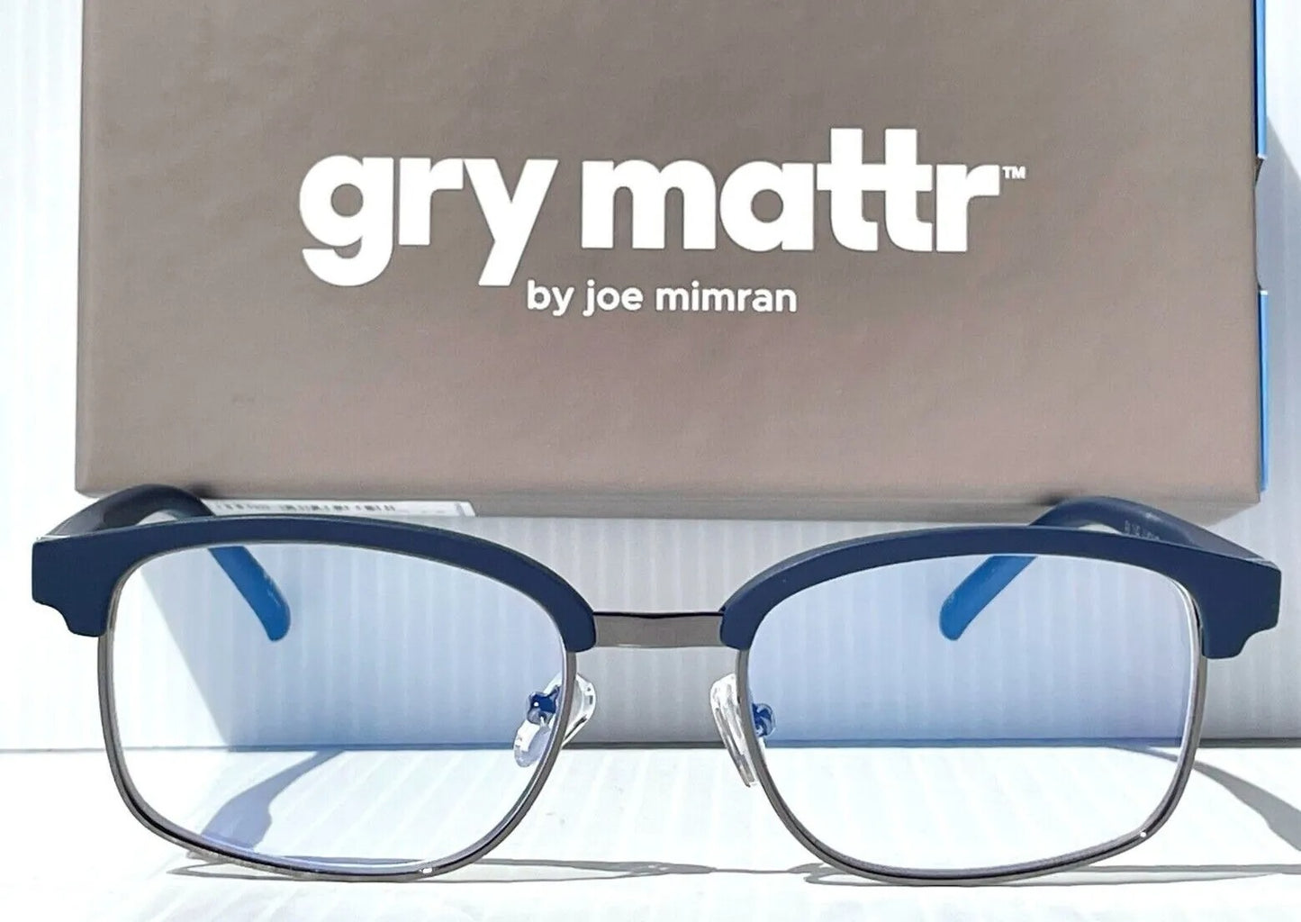 Gry Mattr DESIGNER READERS Matte Blue Frame CONFIDENT Blue Light Blocking Eyewear