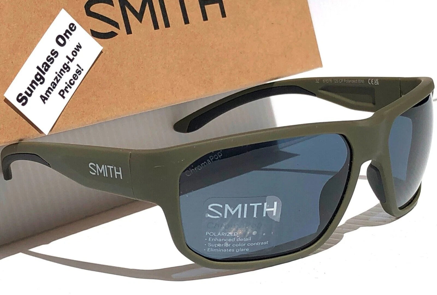 Smith Optics ARVO Matte Moss ChromaPop POLARIZED Black Lens Sunglass