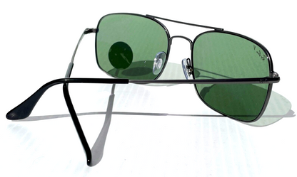 Ray Ban Matte Gunmetal Silver Frame POLARIZED Green Lens Sunglass RB 3611 029/O9