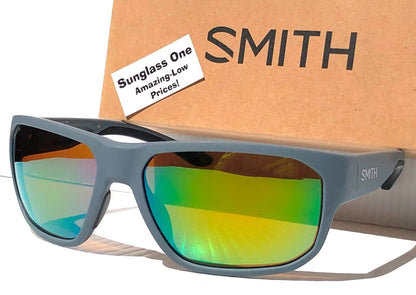Smith Optics ARVO Matte Cement POLARIZED ChromaPop Green Mirror Sunglass