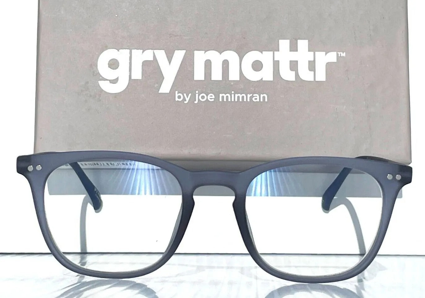 Gry Mattr DESIGNER READERS Matte Slate Blue SUAVE Blue Light Blocking Eyewear