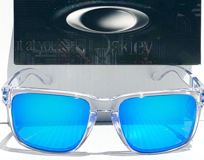 Oakley HOLBROOK XL in Clear Frame with POLARIZED PRIZM Sapphire Blue Lens Sunglass oo9417-07