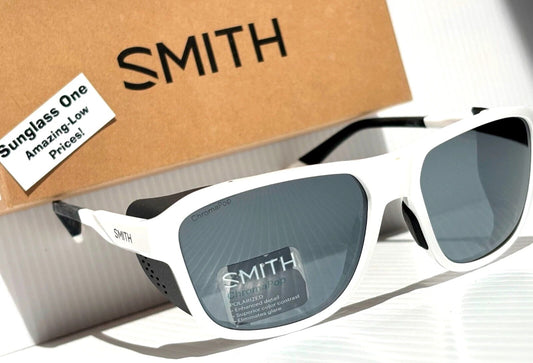 Smith Optics EMBARK White Frame ChromaPop POLARIZED Platinum Mirror Lens Sunglass
