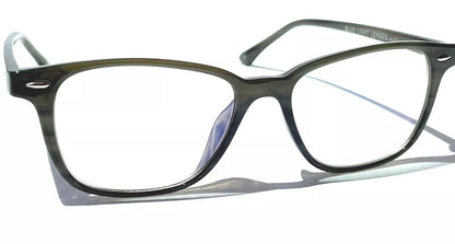 Gry Mattr DESIGNER READERS Olive Gray ENTHUSIASTIC Blue Light Blocking Eyewear