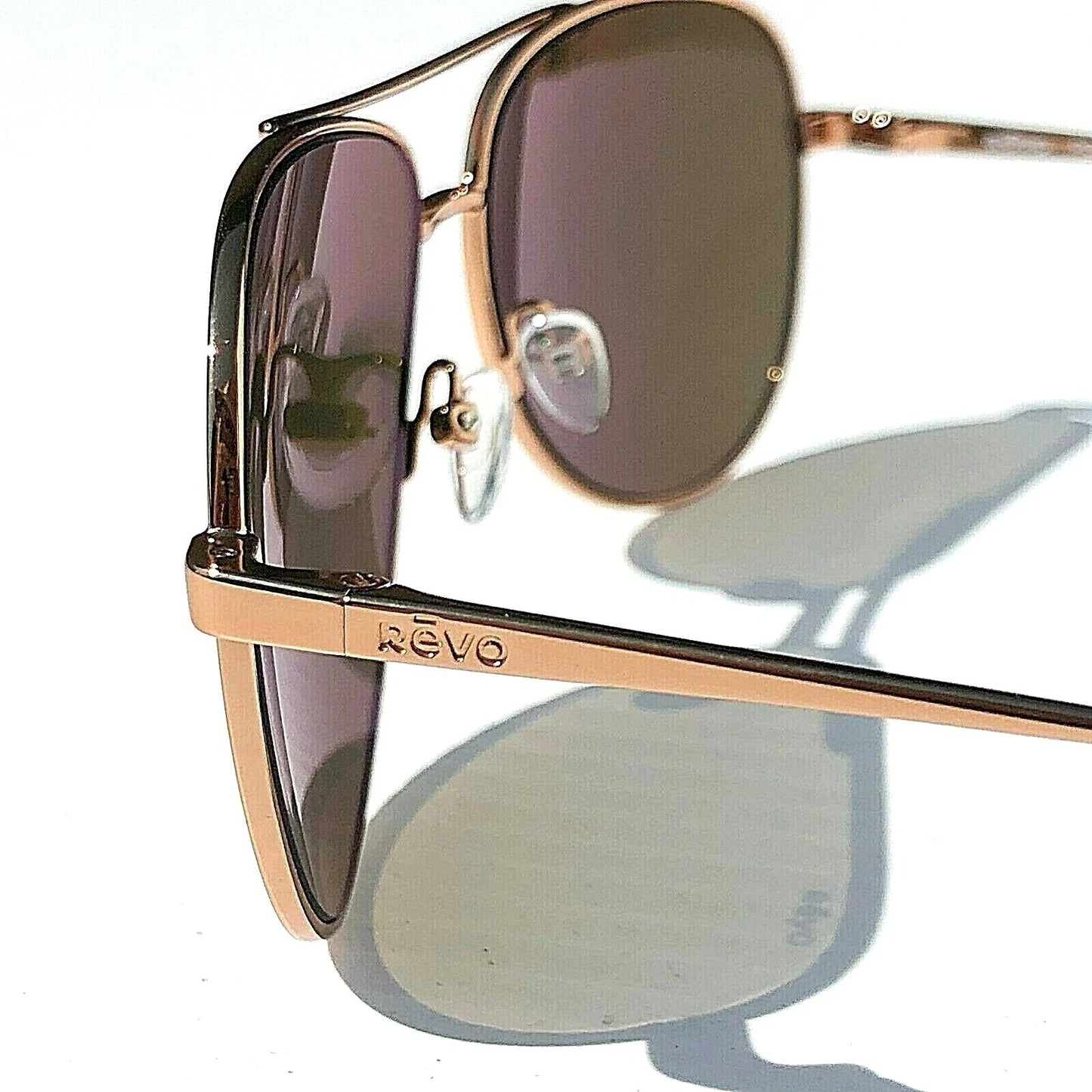 REVO RELAY S Rose Gold POLARIZED Champagne Lens Sunglass RE 1014 14 CH