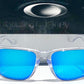 Oakley HOLBROOK XL in Clear Frame with POLARIZED PRIZM Sapphire Blue Lens Sunglass oo9417-07