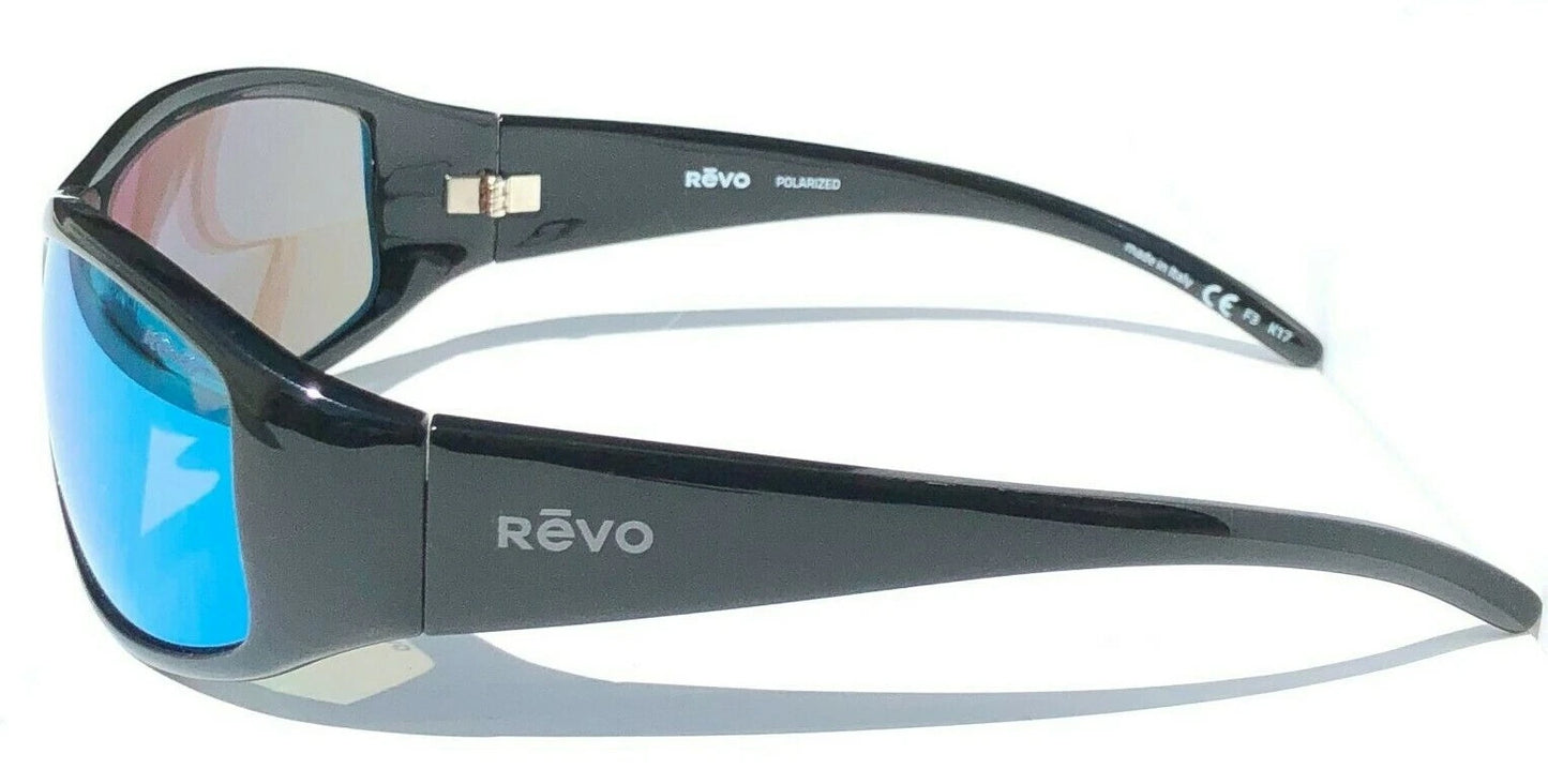 REVO TANDER Black POLARIZED Blue Water Lens Sunglass RE 5014 01 BL