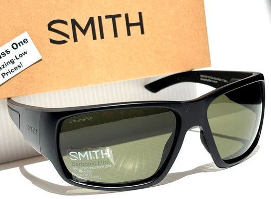 Smith Optics DRAGSTRIP TACTICAL Matte Black Frame ChromaPop POLARIZED Gray Green Lens Sunglass