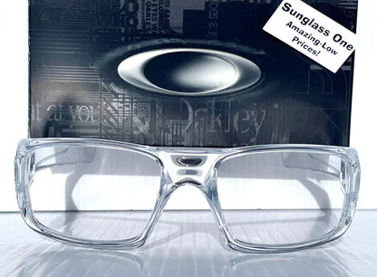 Oakley CRANKSHAFT Shiny Clear Frame Non-Polarized Galaxy HD Clear Iridium Lens Sunglass 9239-04 - Two-Lens Bundle!
