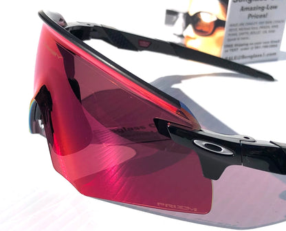 Oakley ENCODER Shiny Black Frame PRIZM Field Red Lens Sunglass oo9471-02