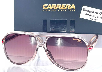 CARRERA Polished Nude Peach Frame Gradient Bronze Lens Sunglass 1045/S FWM