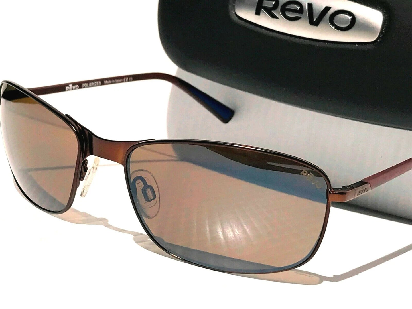 REVO DECOY Copper Frame POLARIZED Brown Tierra Golf Lens Sunglass RE 1084 02 BR