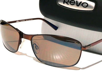 REVO DECOY Copper Frame POLARIZED Brown Tierra Golf Lens Sunglass RE 1084 02 BR