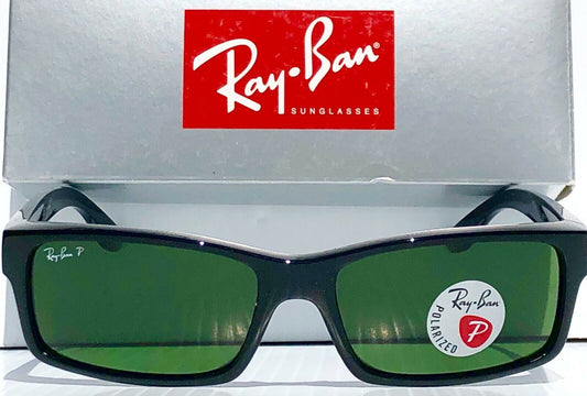 Ray Ban Polished Black Frame POLARIZED Green Lens Sunglass RB 4151 601/2P